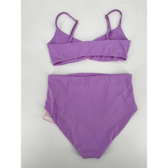 Hatch Zanzibar Maternity Bikini Sz S Lilac Purple High Waisted - Picture 2 of 7